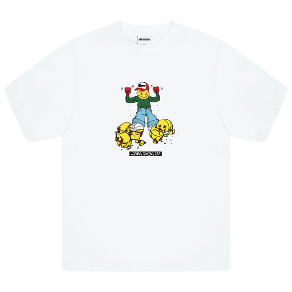 CHICKEN DINNER TEE (WHITE)