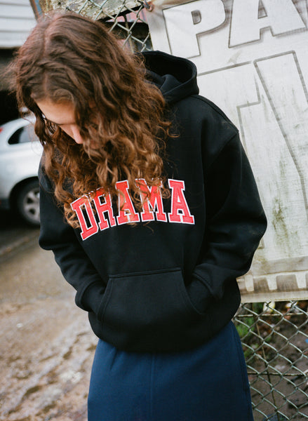 RED COLLEGE HOOD