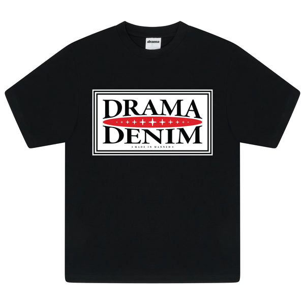 DRAMA DENIM TEE (BLACK)