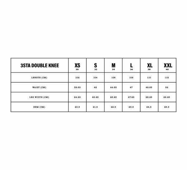 CANVAS DOUBLEKNEE STA PANTS (BLACK)