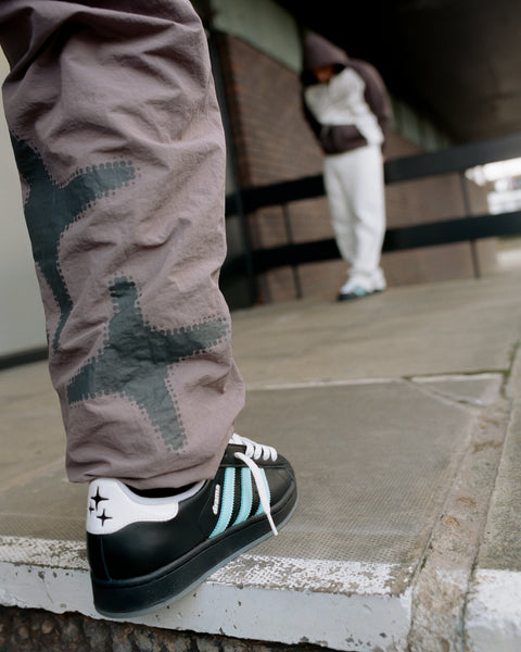 ASH GREY HALFTONE STA TRACK PANTS
