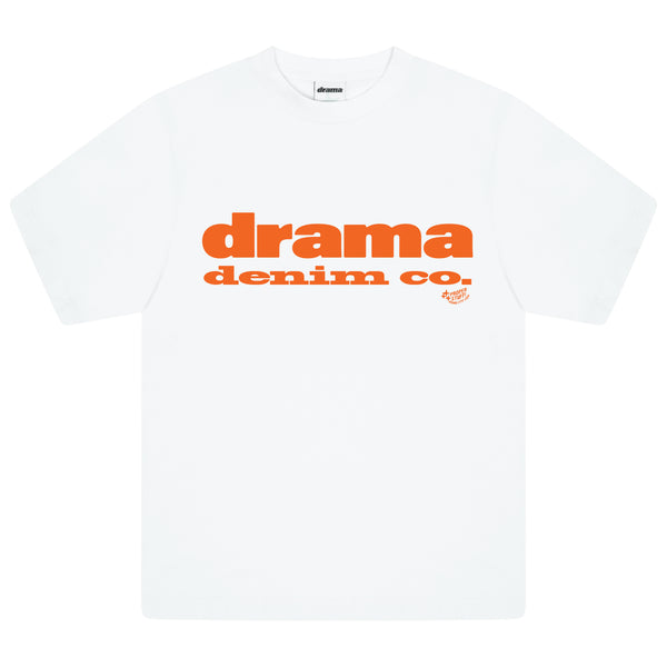 DRAMA DENIM CO. TEE (WHITE)