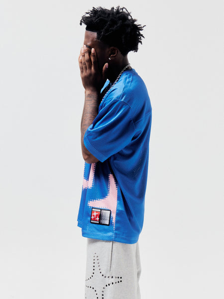 MARINE BLUE HALFTONE 3STA JERSEY