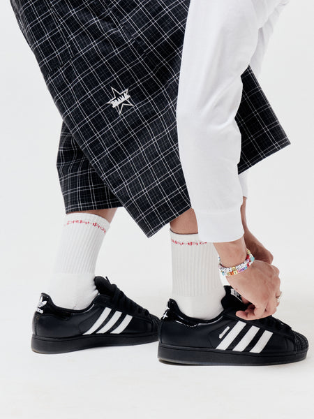ALL STAR FLANNEL SHORTS (BLACK)