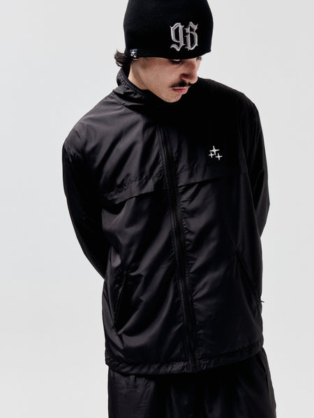 BLACK STA BAGGY NYLON JACKET