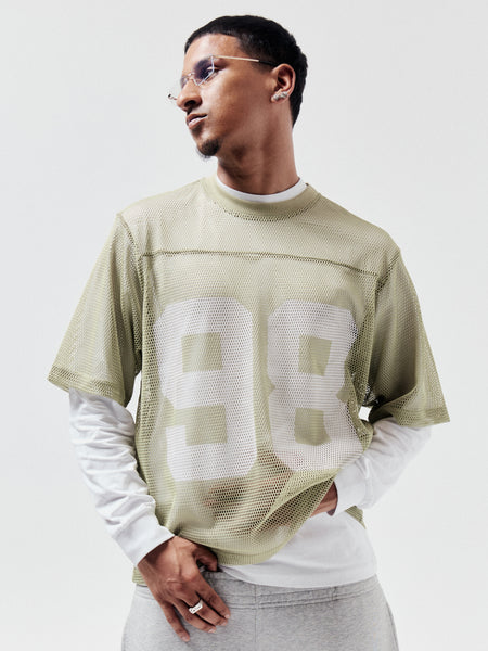 OLIVE GREEN BIG MESH 98' JERSEY