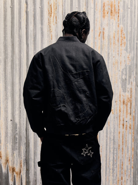 HEAVY CANVAS STA JACKET (BLACK)