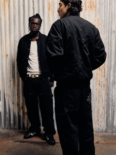 HEAVY CANVAS STA JACKET (BLACK)
