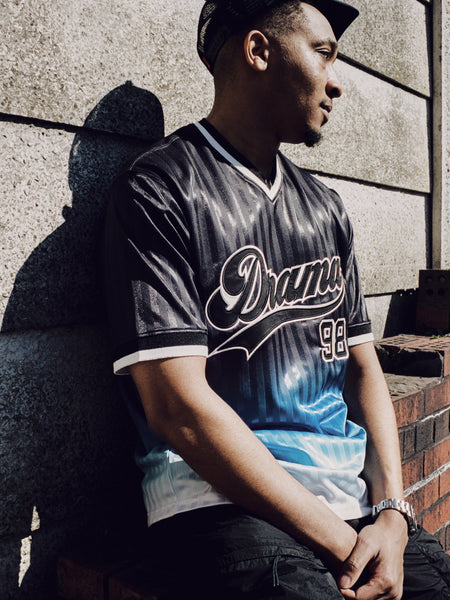 BLACK N BLUE SCRIPT 98' JERSEY
