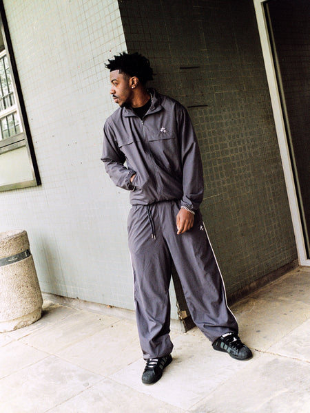 ASH GREY STA BAGGY NYLON JACKET
