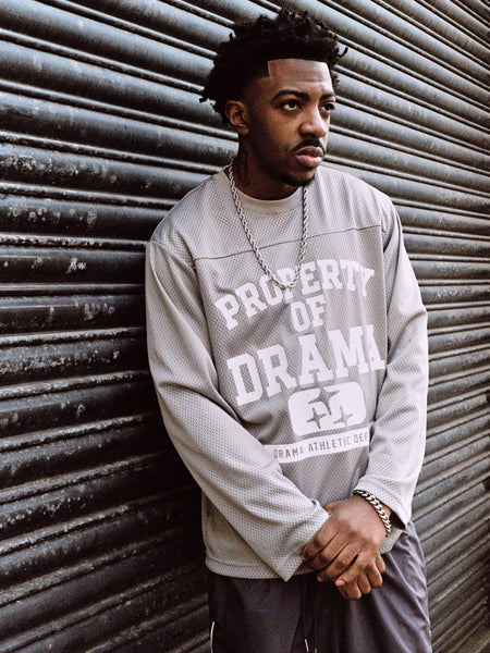 GREY ATHLETIC LONGSLEEVE JERSEY