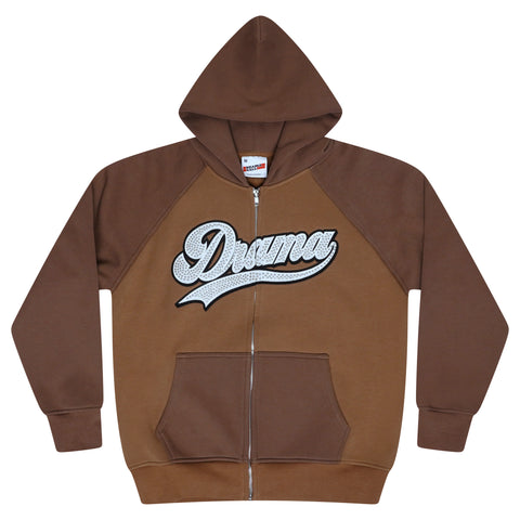 SCRIPT STUD HOOD (BRICK BROWN)