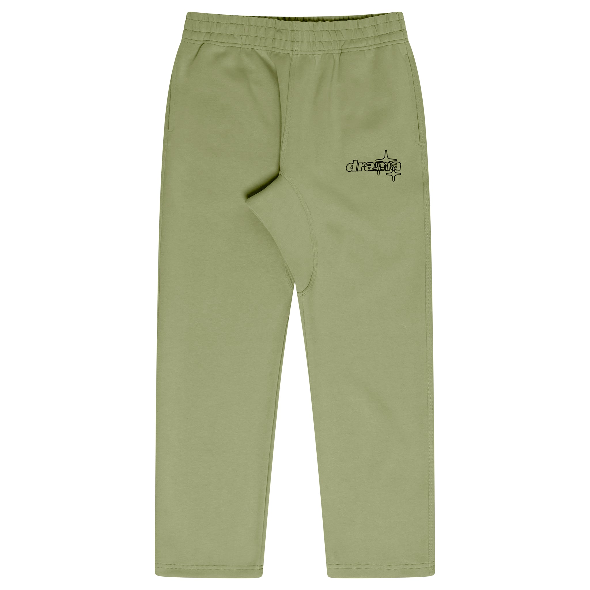 SAGE GREEN LINE-STA OPEN LEG BOTTOMS