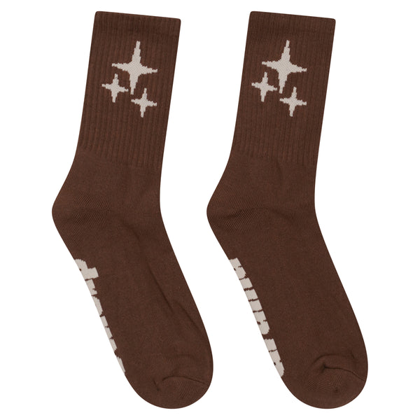 BROWN STA SOCKS