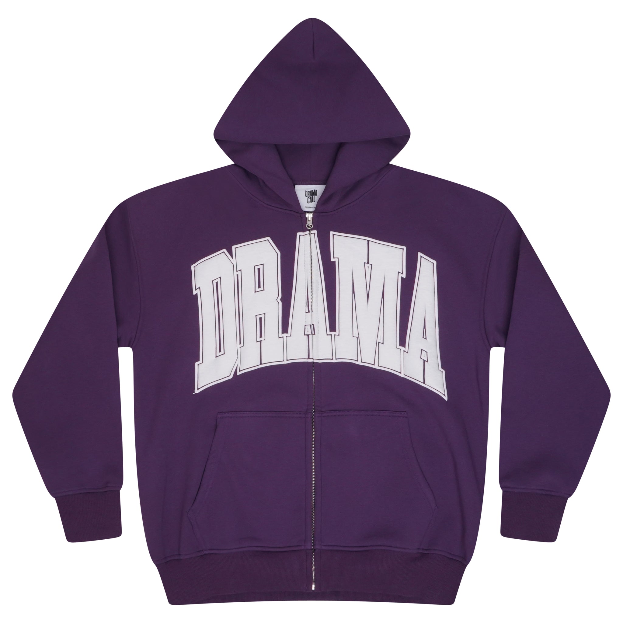 PURPLE COLLEGE HEAVY ZIP UP