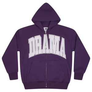 PURPLE COLLEGE HEAVY ZIP UP