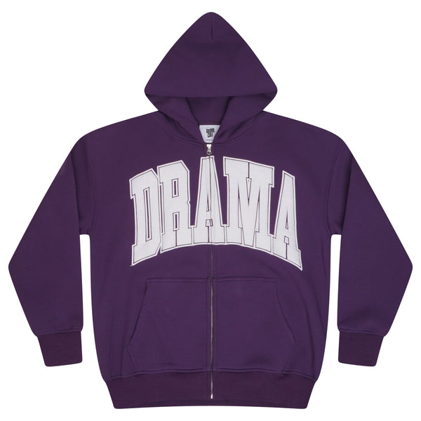 PURPLE COLLEGE HEAVY ZIP UP