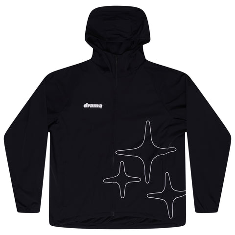 LIGHTWEIGHT NYLON JACKET (BLACK N GREY)