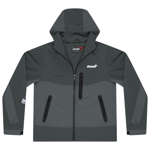 ASH GREY N GREY SHELL RAIN JACKET
