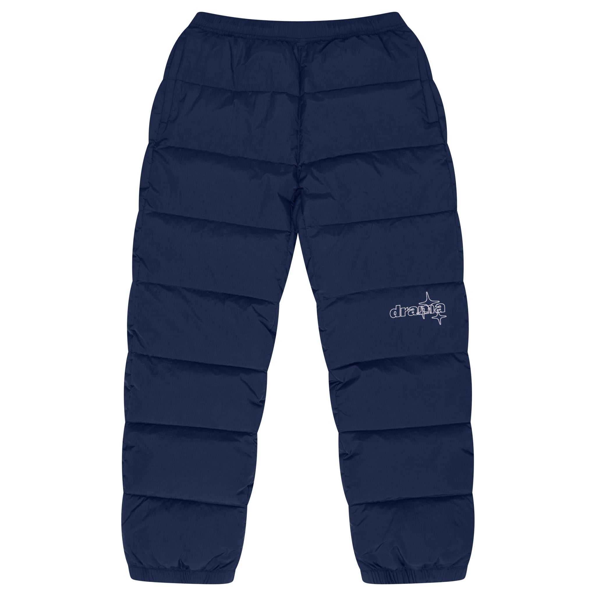 NAVY DUCK DOWN PUFFAH PANTS