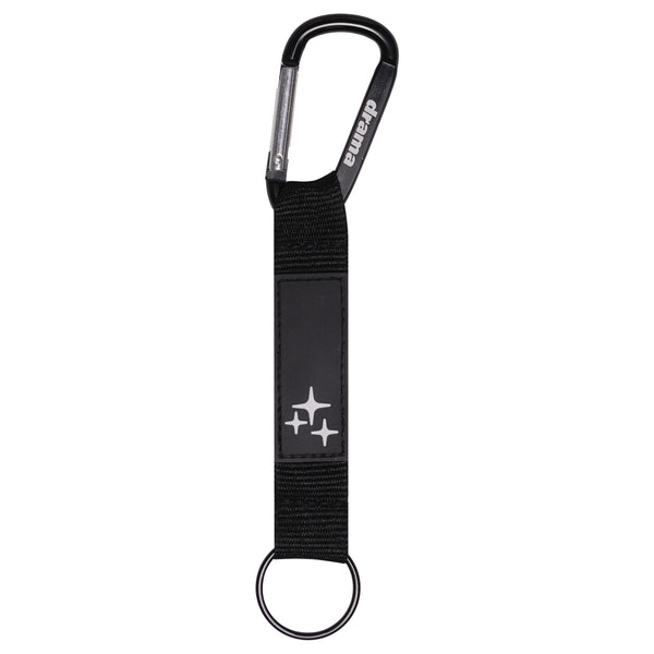 BLACK STA CARABINER KEYRING