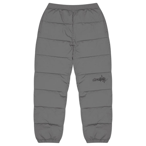 DARK GREY DUCK DOWN PUFFAH PANTS