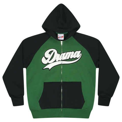 SCRIPT STUD HOOD (FOREST GREEN)