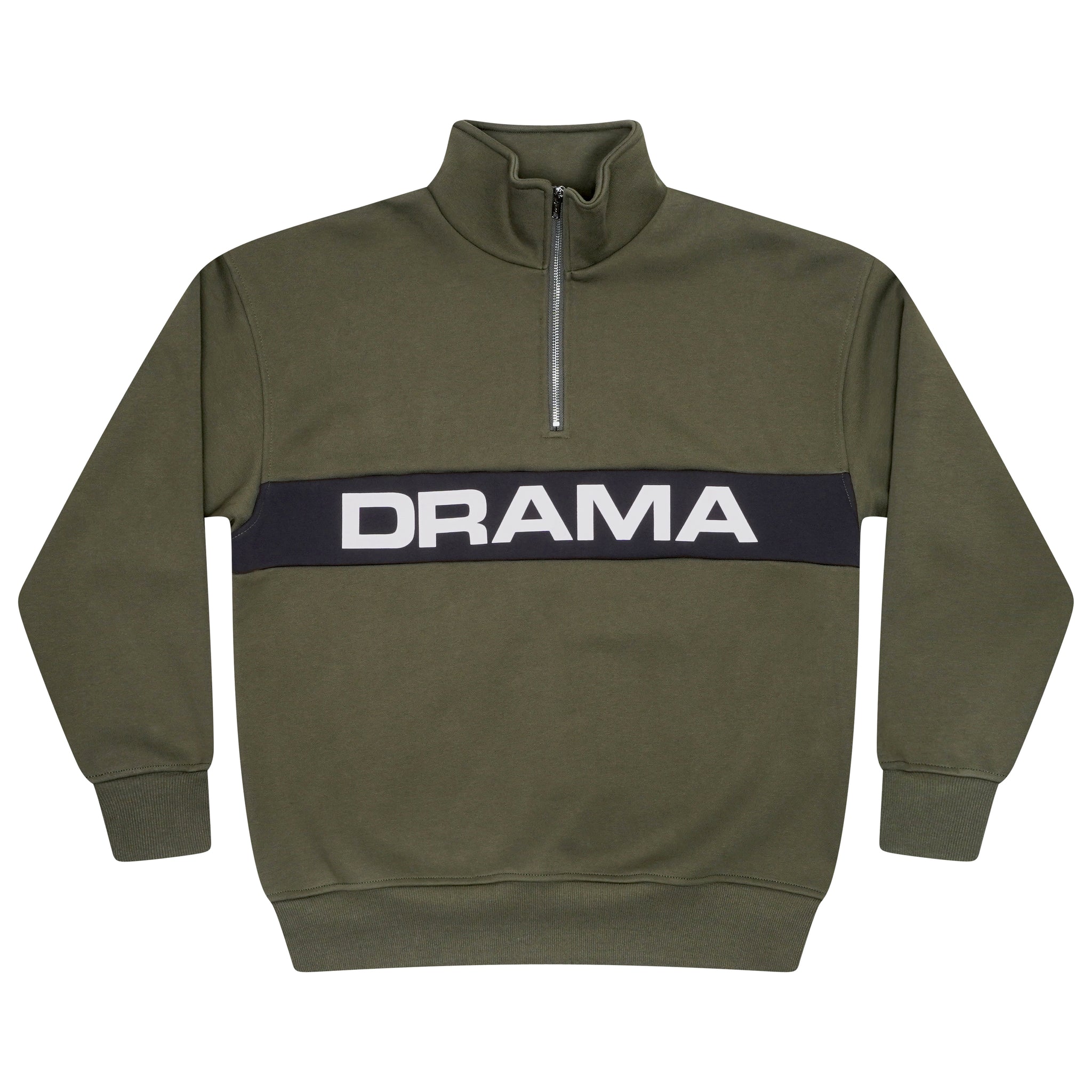 OLIVE HEAVY 1/4 ZIP