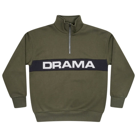 OLIVE HEAVY 1/4 ZIP