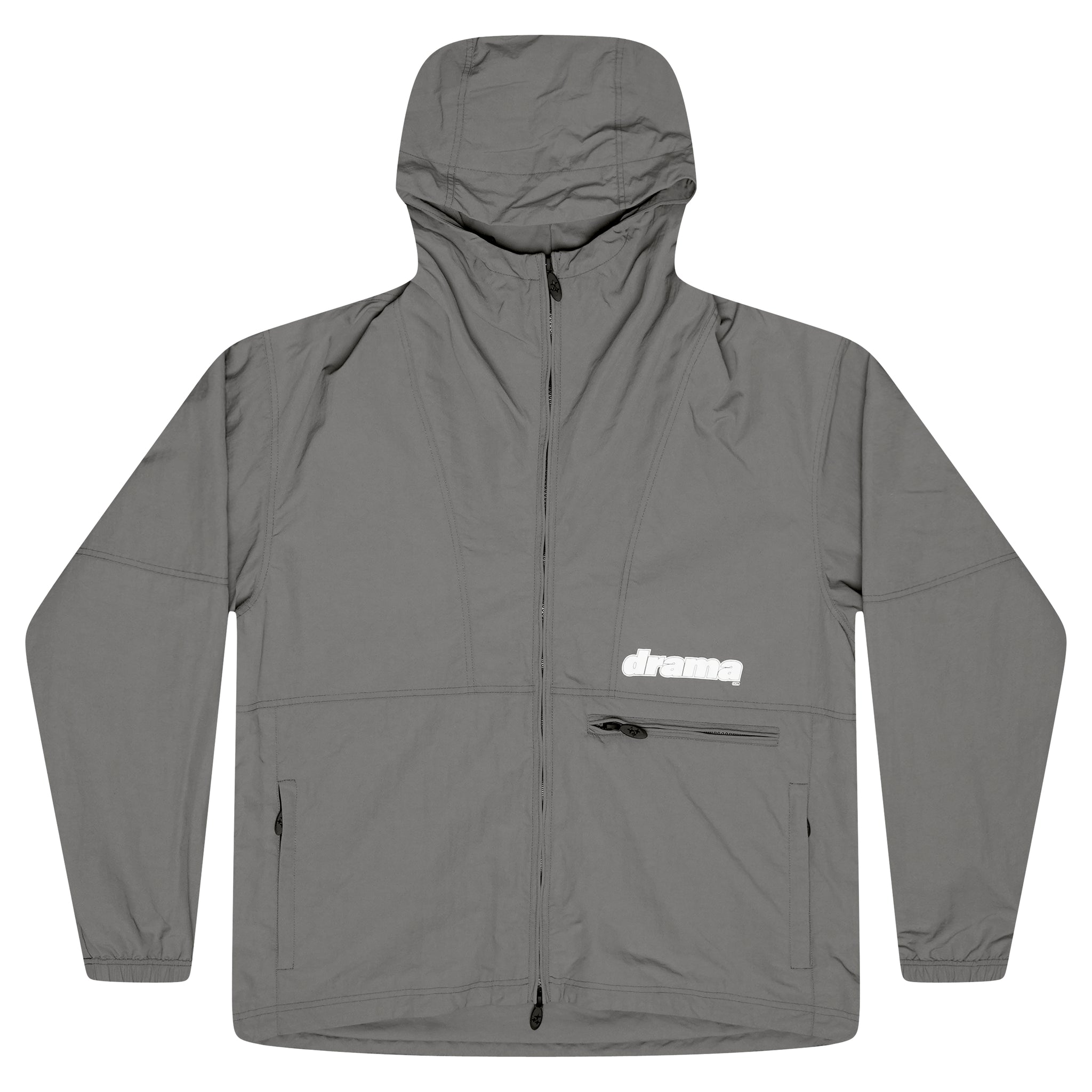 GREY SHELL RAIN JACKET