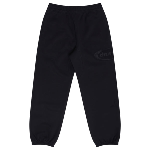 BLACK ON BLACK OVAL BOTTOMS
