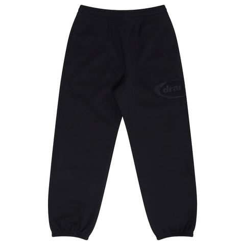 BLACK ON BLACK OVAL BOTTOMS