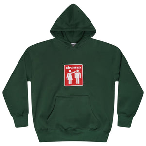 GIRL BOY HEAVY HOOD (FOREST GREEN)