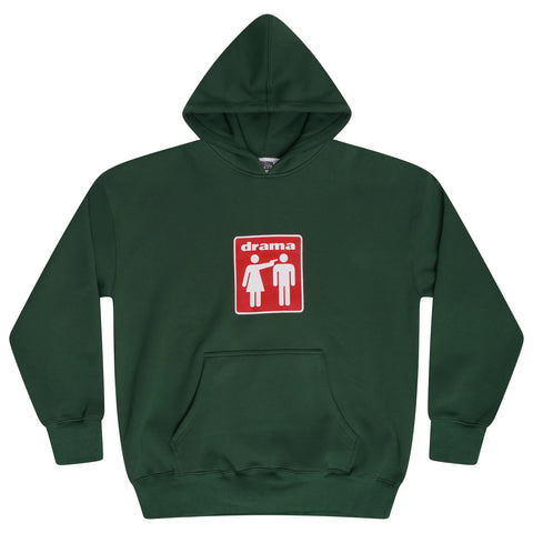 GIRL BOY HEAVY HOOD (FOREST GREEN)