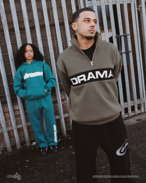 OLIVE HEAVY 1/4 ZIP