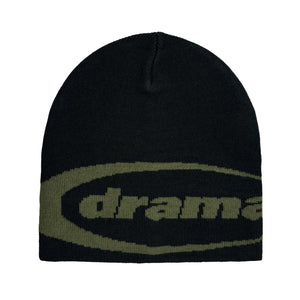 BLACK N ARMY GREEN OVAL SKULLY