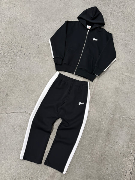 MOB BLACK SCRIPT OPEN LEG BOTTOMS