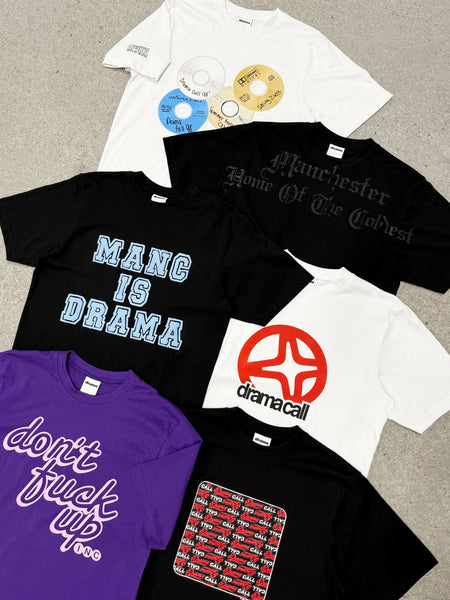 REPEAT SCRIPT TEE (BLACK) * NEW BLANK