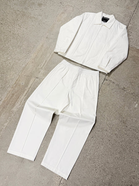 WHITE PLEATED STA BOTTOMS