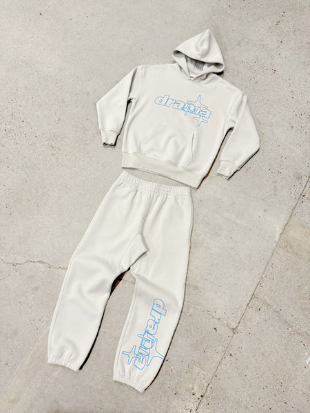 LITE GREY N BLU LINESTAR BOTTOMS
