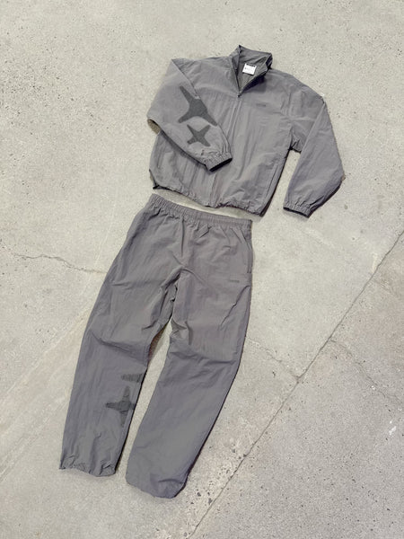 ASH GREY HALFTONE STA TRACK PANTS