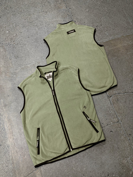 ARMY GREEN POLAR FLEECE VEST