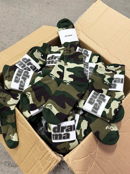 GREEN CAMO SOCKS