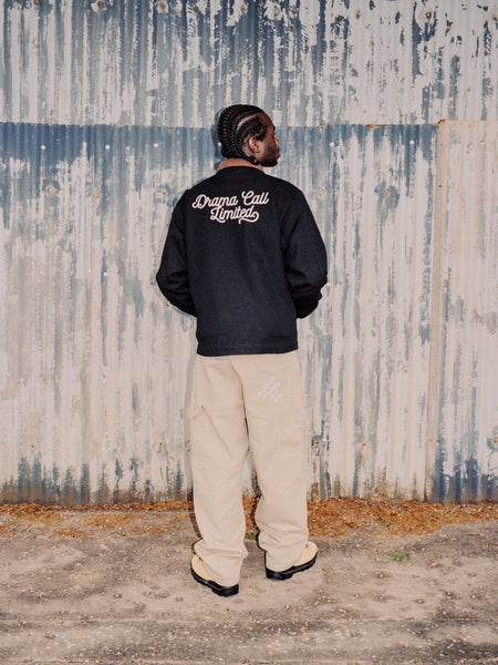 CANVAS DOUBLEKNEE STA PANTS (BLACK)