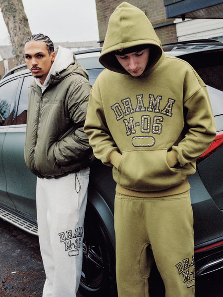 ARMY GREEN COLLEGE STUD BOTTOMS