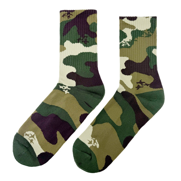 GREEN CAMO SOCKS