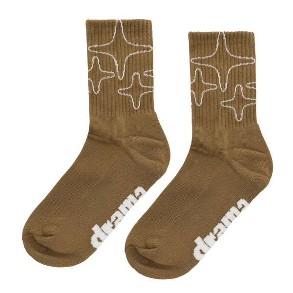 BROWN 3STA SOCKS