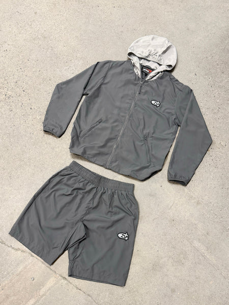ASH GREY 4STA RUNNIN SHORTS
