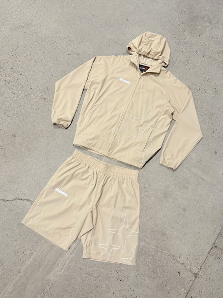 LIGHTWEIGHT NYLON JACKET (TAN)
