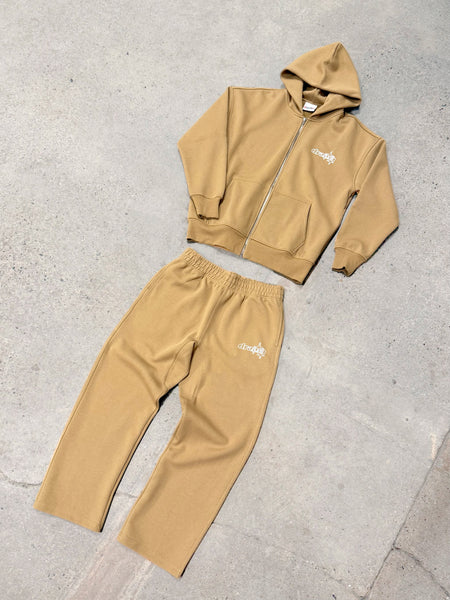 CAMEL BROWN LINE-STA OPEN LEG BOTTOMS